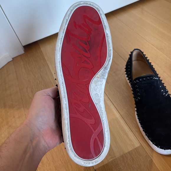 Christian Louboutin Roller Derby Suede Sneakers - Picture 3 of 10